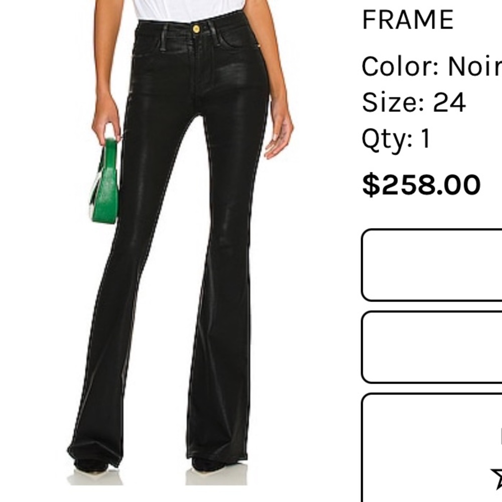 Frame Le High Flare Coated